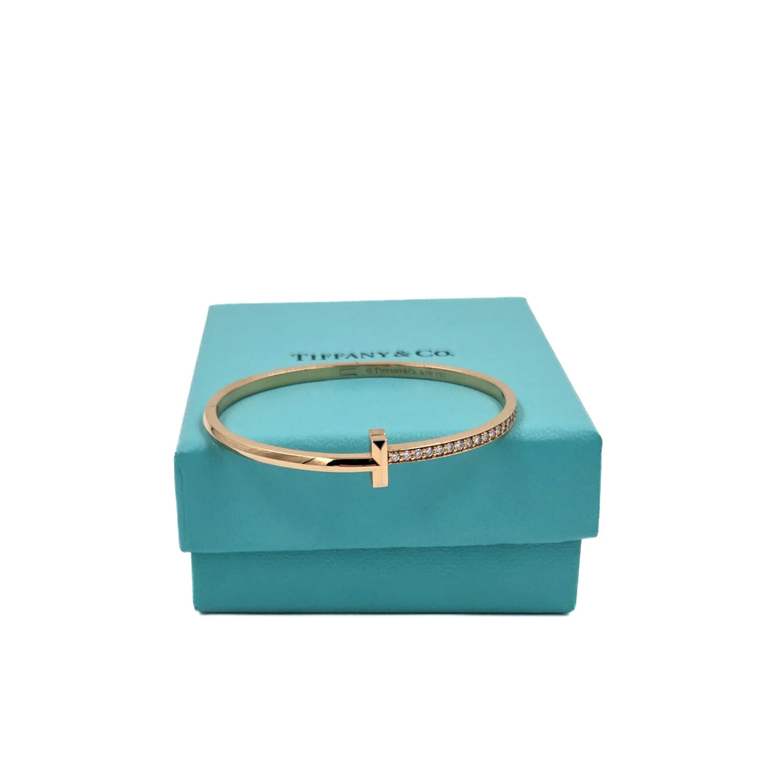 Tiffany & Co. T1 Narrow Diamond Hinged Bangle
