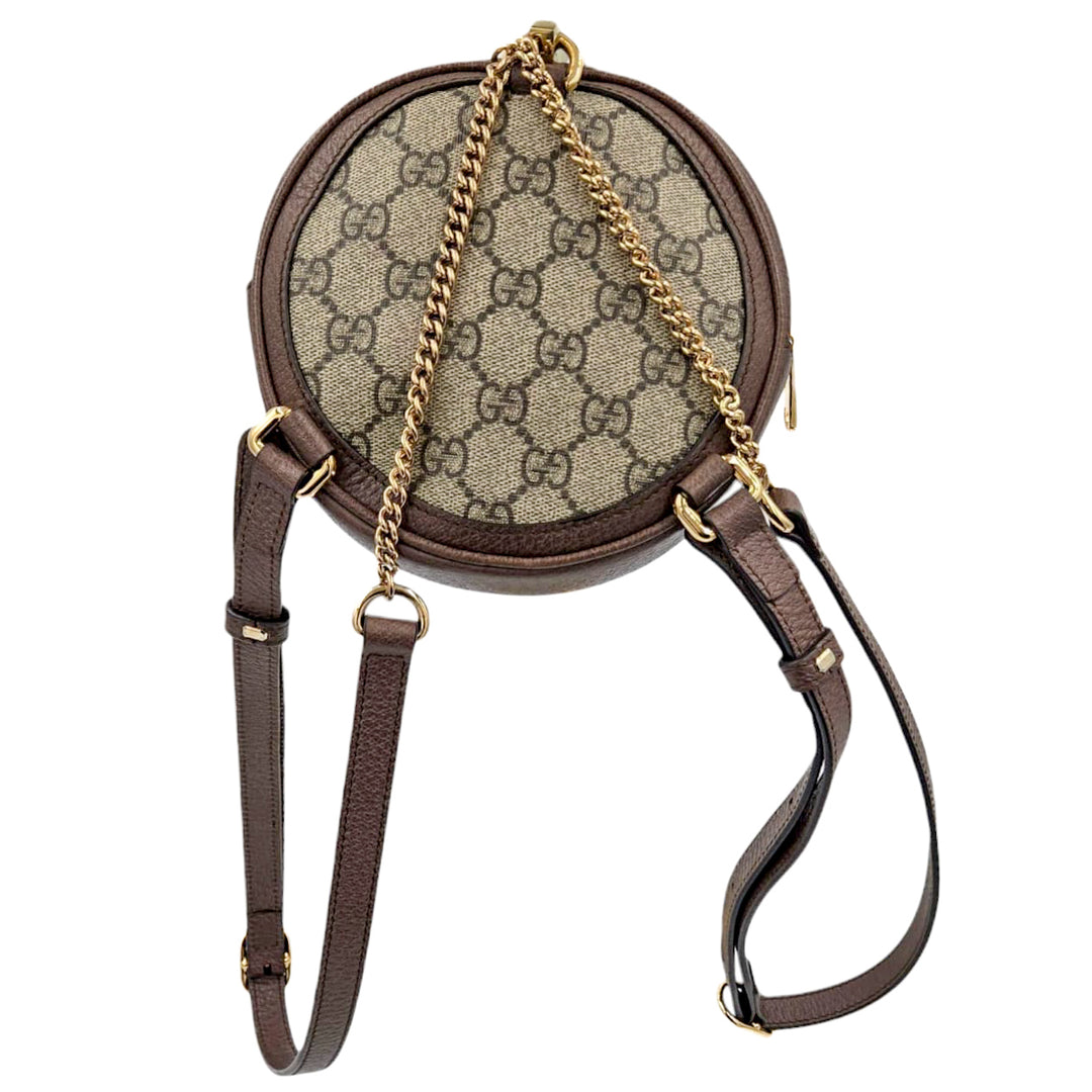 Gucci GG Supreme Ophidia Round Mini Backpack