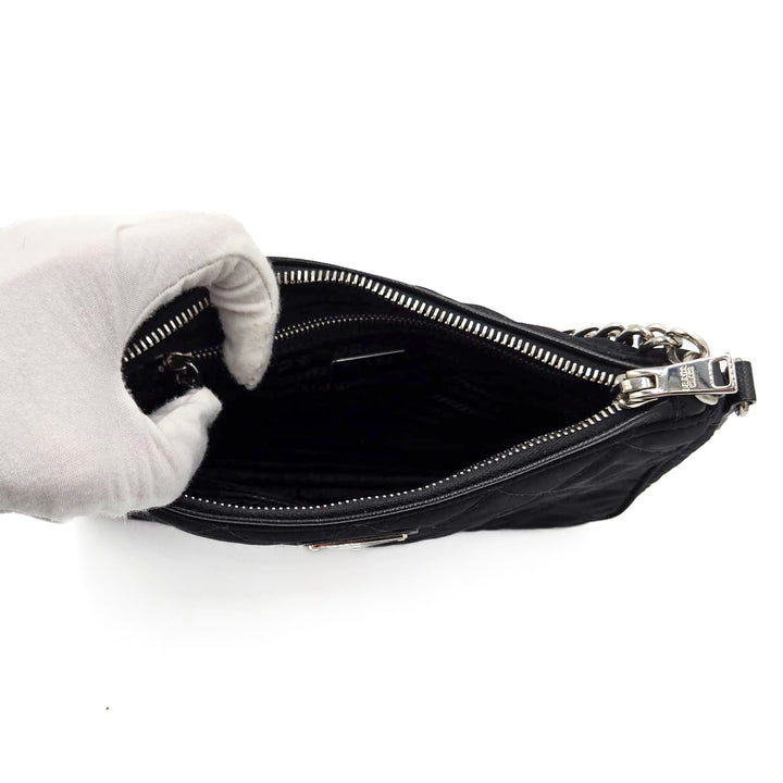 Prada Nylon Tessuto Impuntu Quilted Crossbody Bag