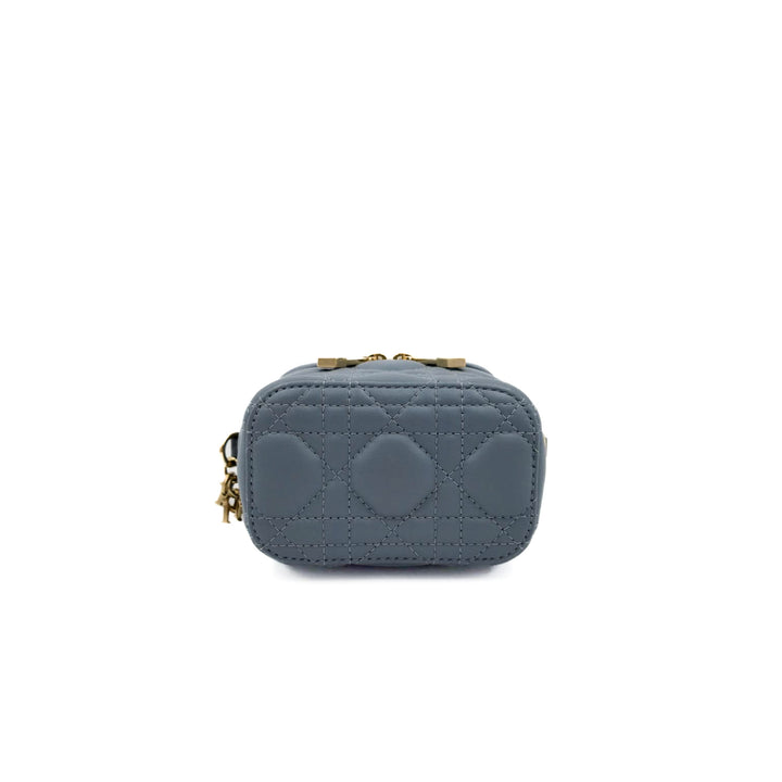 Christian Dior Micro Cannage Lambskin Vanity Case