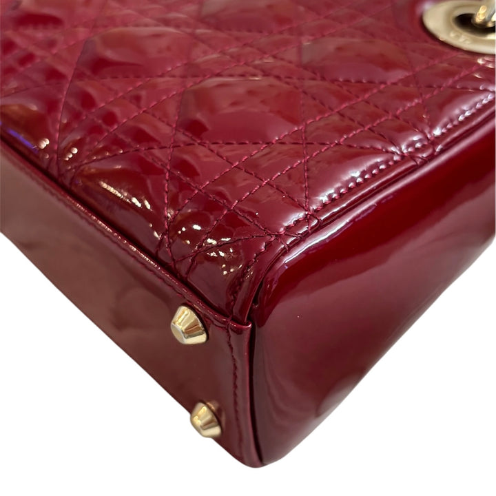 Christian Dior Patent Mini Lady Dior Bag