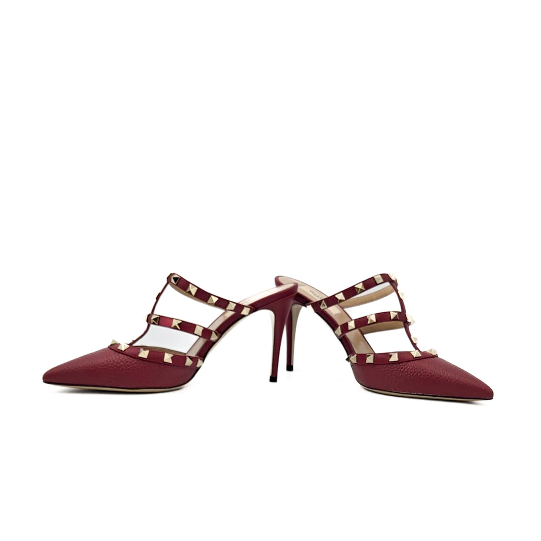 Valentino Rockstud Slides Heels