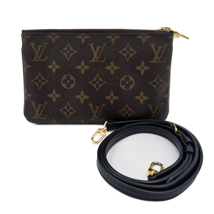 Louis Vuitton Double Zip Pochette Monogram Giant Reverse and Monogram