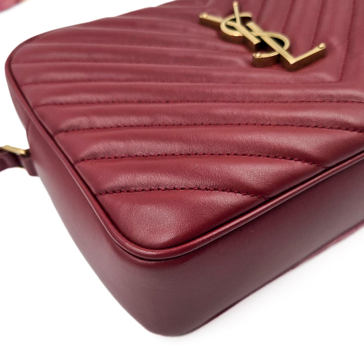 Saint Laurent Chevron Leather Lou Camera Bag