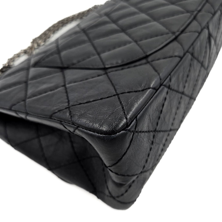 Chanel Black Aged Calfskin Reissue 2.55 Flap Bag 226