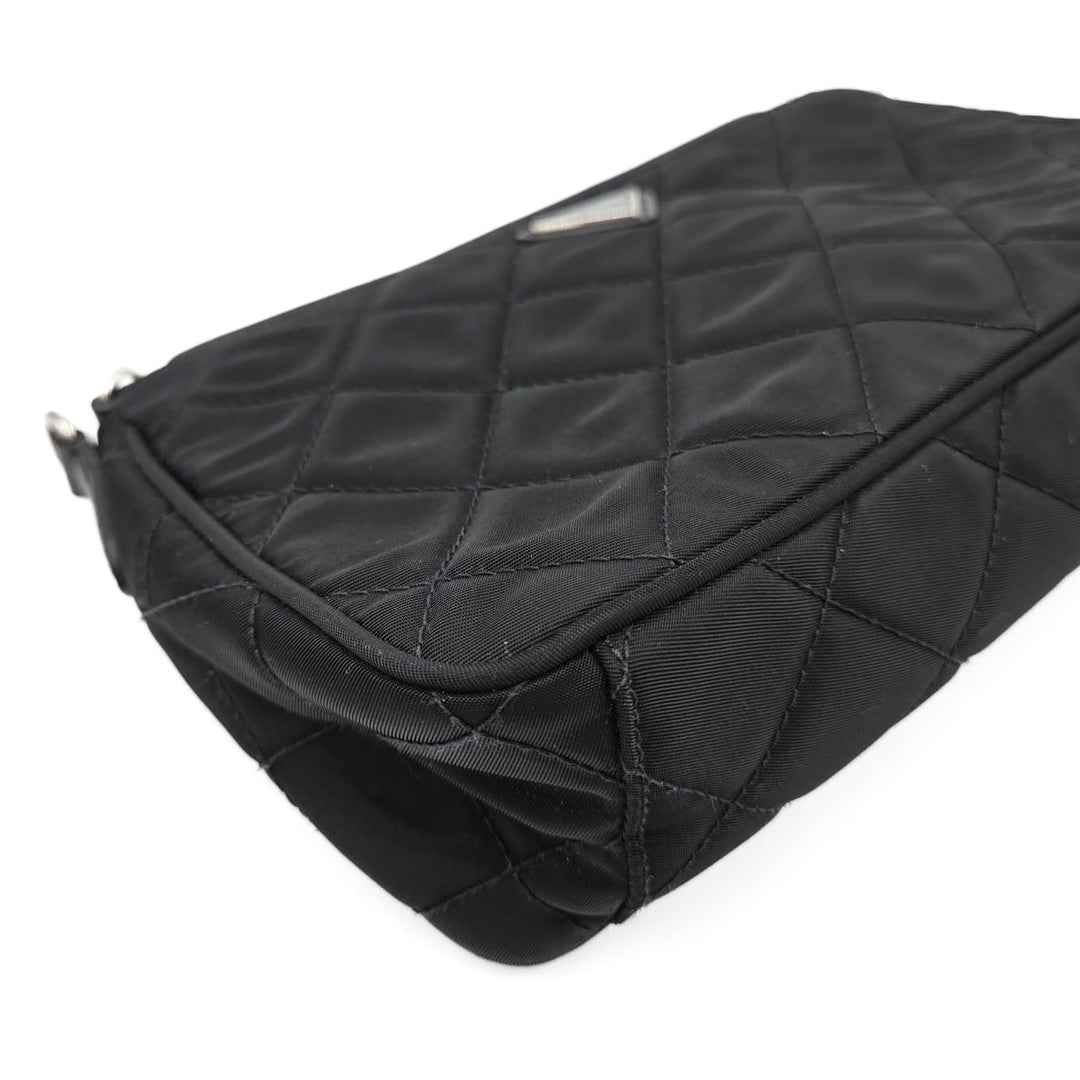 Prada Nylon Tessuto Impuntu Quilted Crossbody Bag