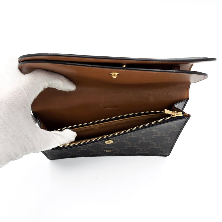 Celine Triomphe Wallet on Strap