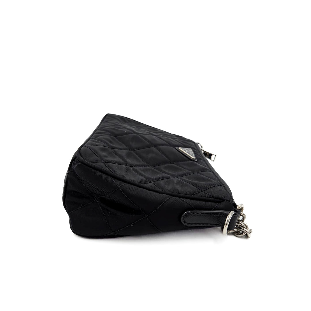 Prada Nylon Tessuto Impuntu Quilted Crossbody Bag