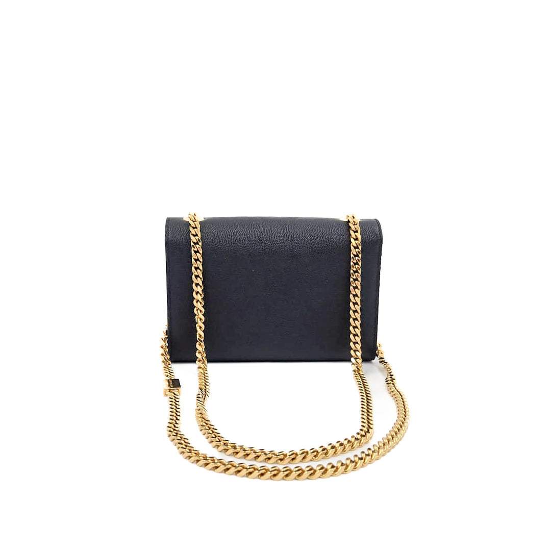 Saint Laurent Small Grained Calfskin Kate Bag
