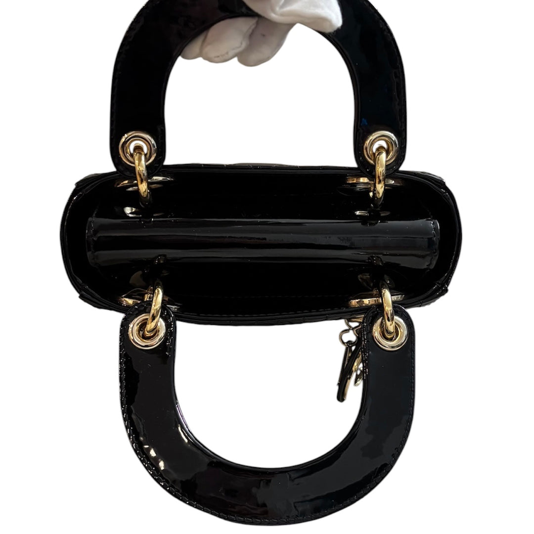 Christian Dior Patent Mini Lady Dior Bag