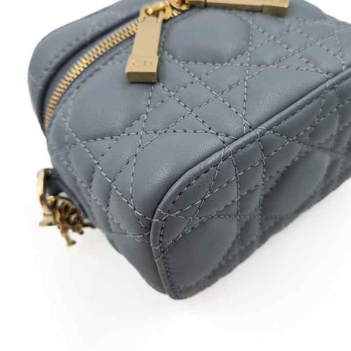 Christian Dior Micro Cannage Lambskin Vanity Case