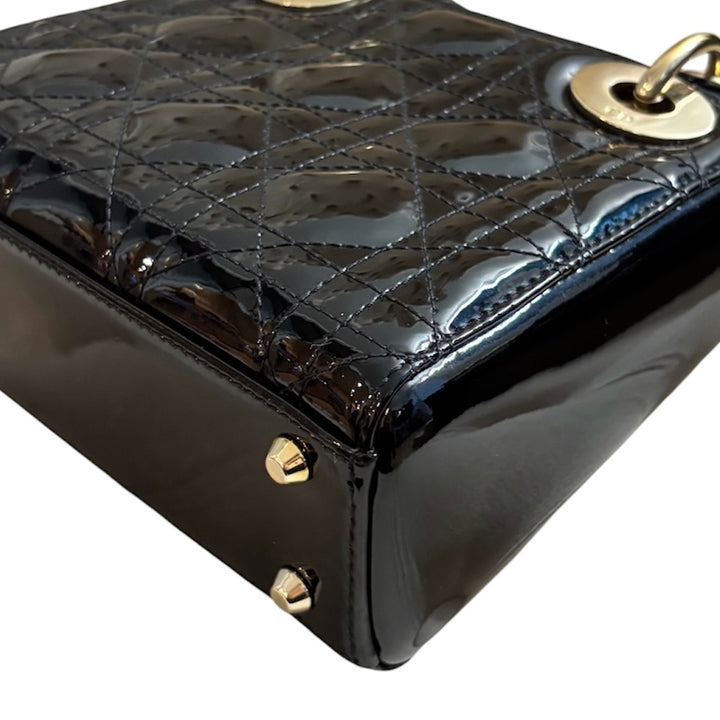 Christian Dior Patent Mini Lady Dior Bag