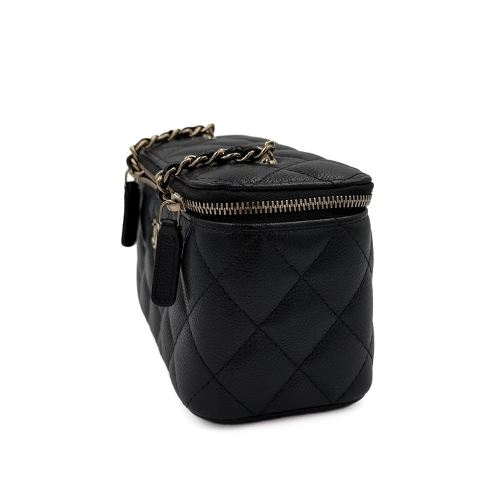 Chanel Caviar Long Vanity Case