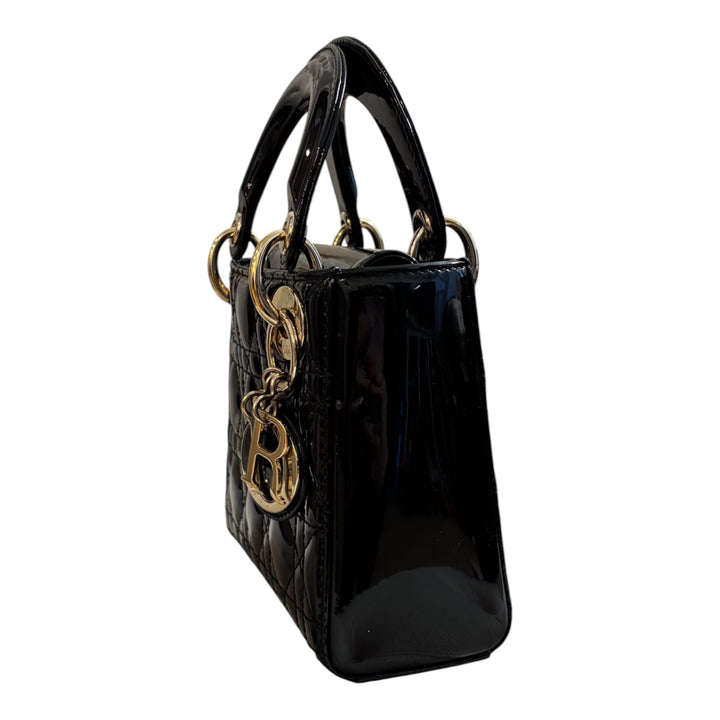 Christian Dior Patent Mini Lady Dior Bag