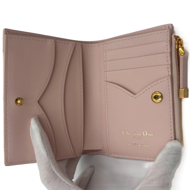 Christian Dior Cannage Lambskin Jolie Dahlia Wallet