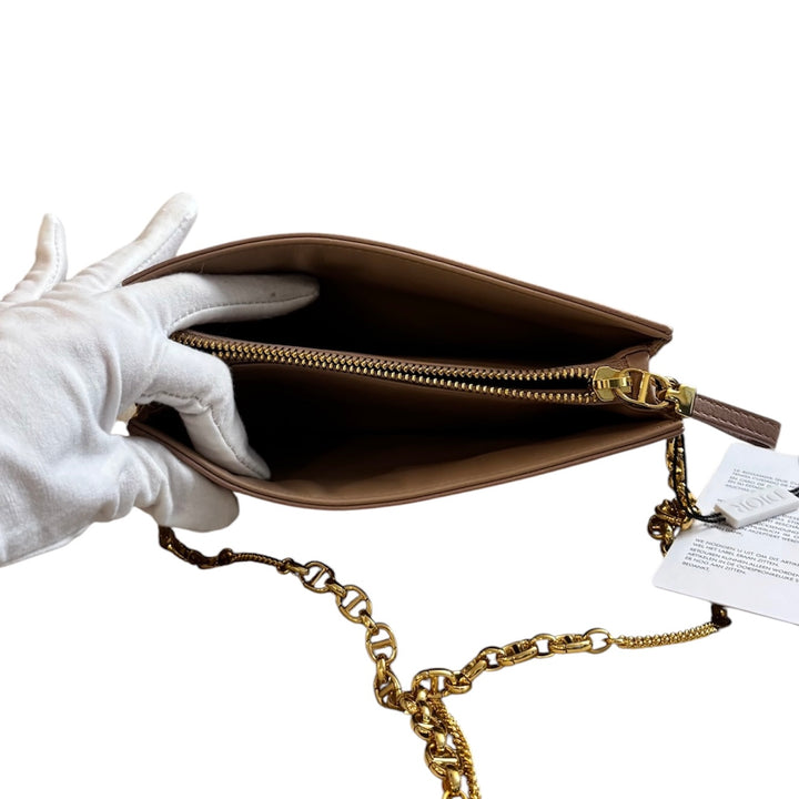 Christian Dior Caro Pouch With Chain