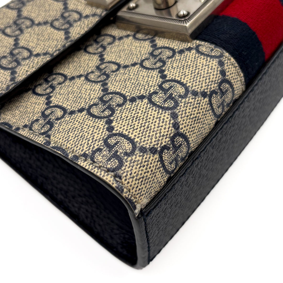 Gucci GG Supreme Small Padlock Shoulder Bag