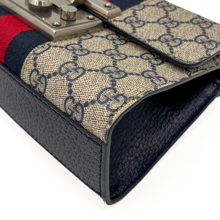 Gucci GG Supreme Small Padlock Shoulder Bag