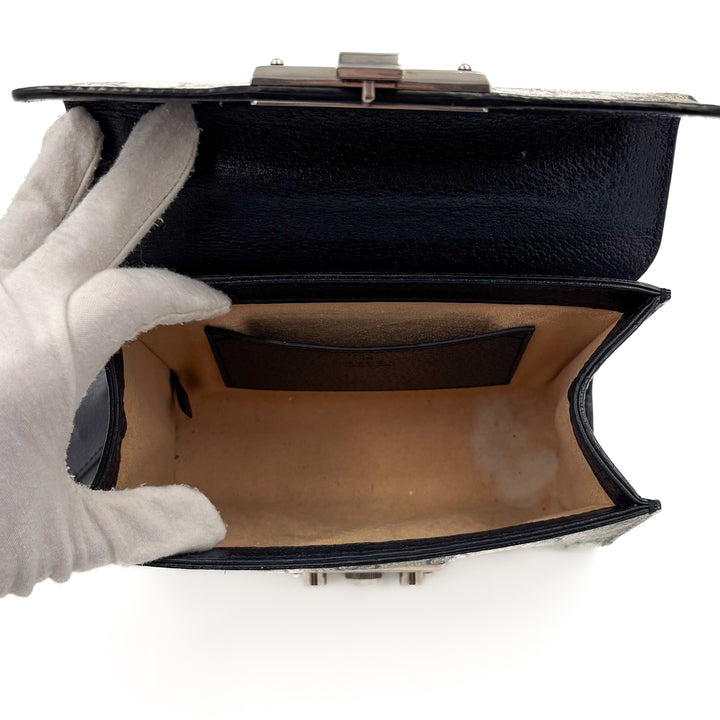 Gucci GG Supreme Small Padlock Shoulder Bag