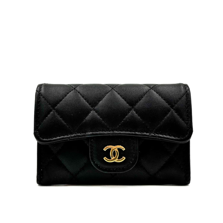 Chanel Lambskin Classic Flap Card Holder