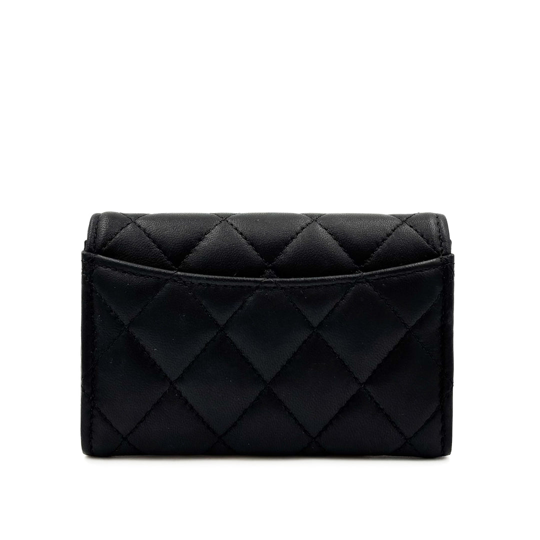 Chanel Lambskin Classic Flap Card Holder
