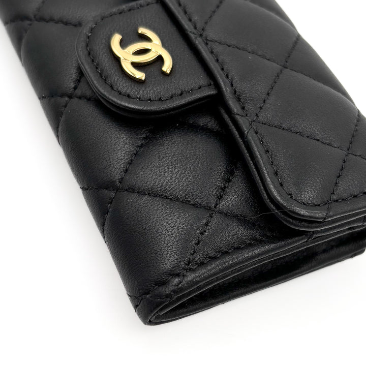 Chanel Lambskin Classic Flap Card Holder