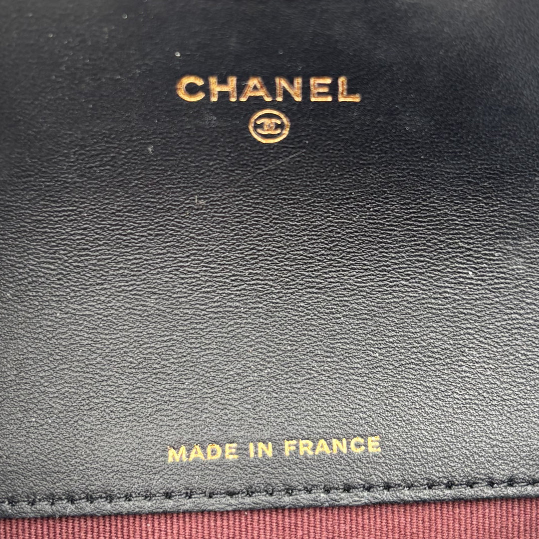 Chanel Lambskin Classic Flap Card Holder