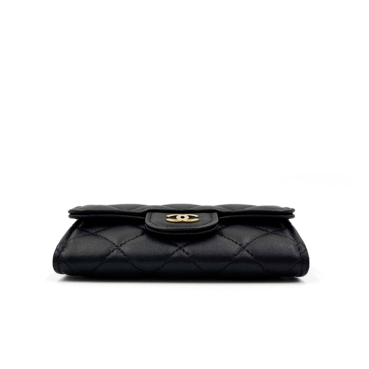 Chanel Lambskin Classic Flap Card Holder