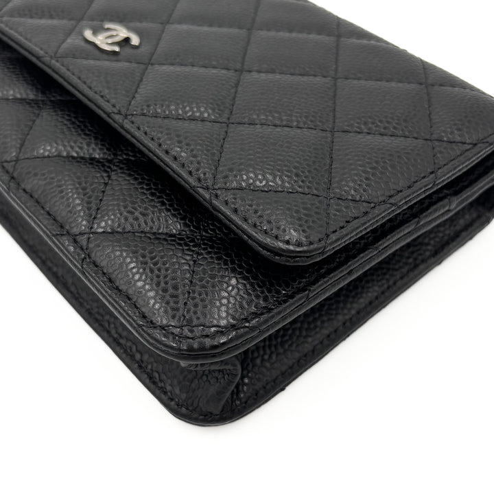 Chanel Caviar Classic Wallet on Chain