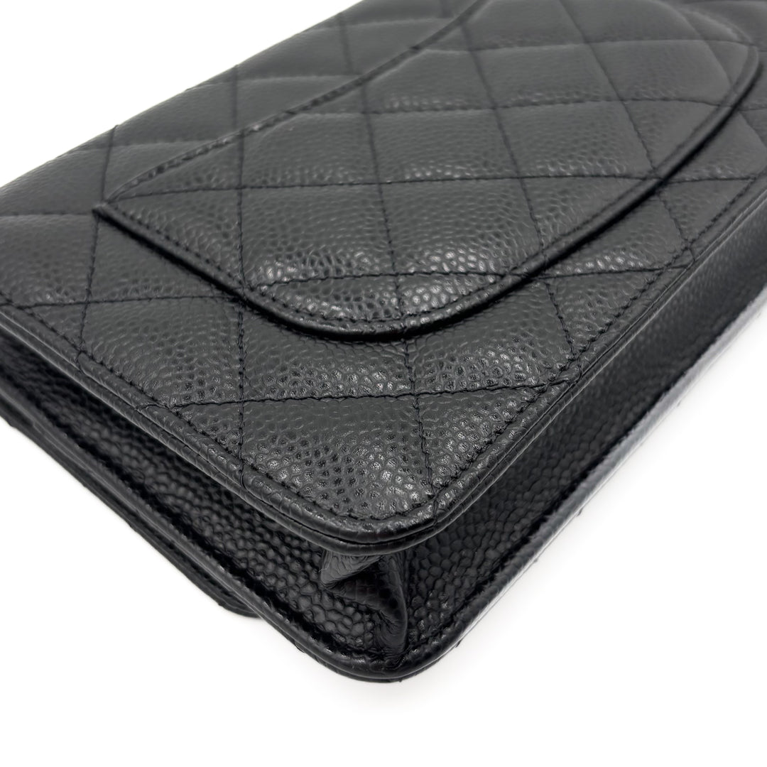 Chanel Caviar Classic Wallet on Chain