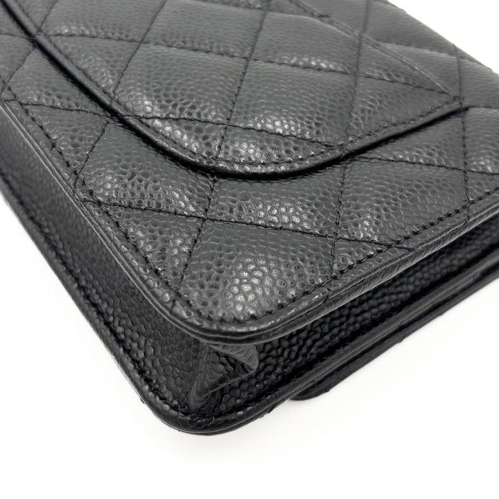 Chanel Caviar Classic Wallet on Chain