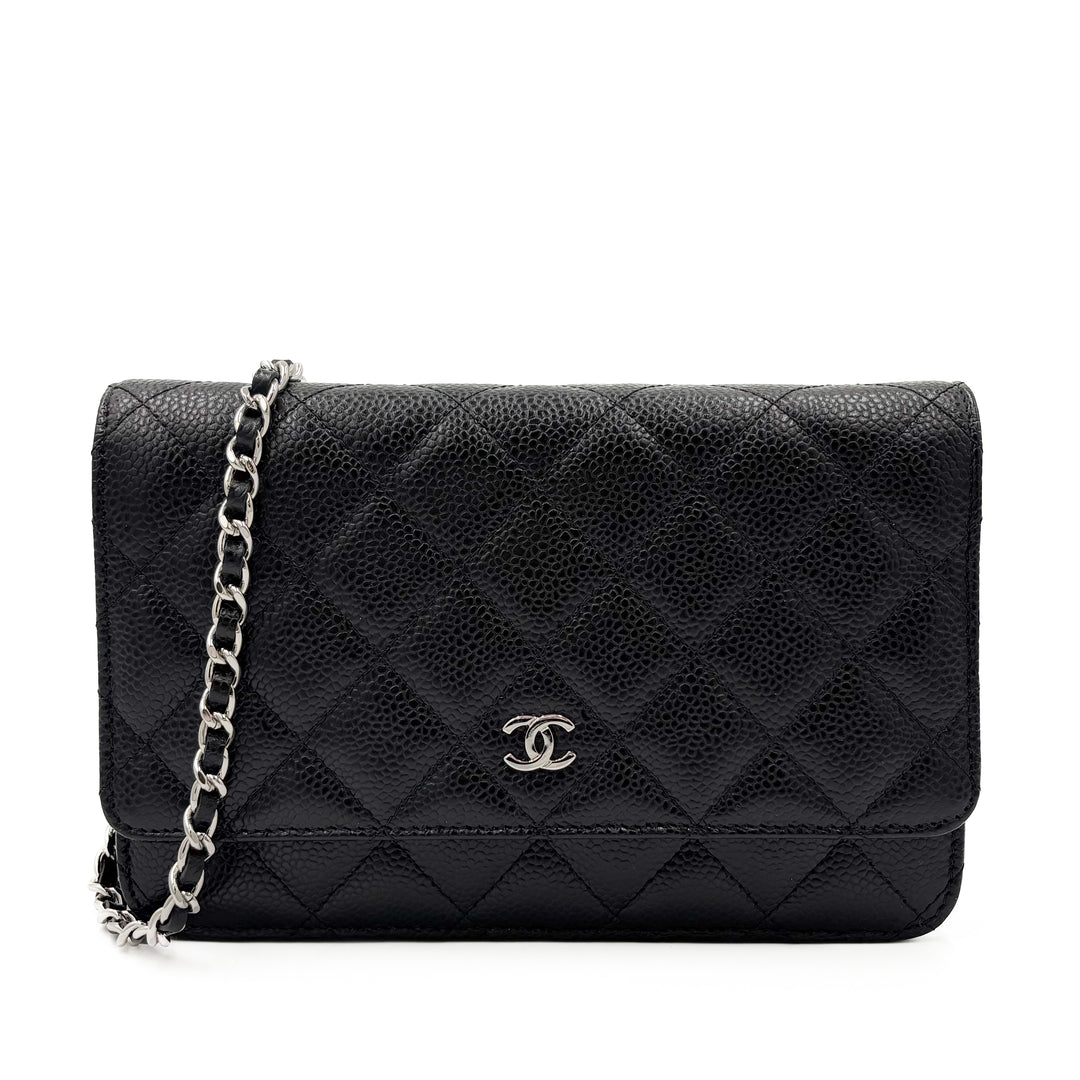 Chanel Caviar Classic Wallet on Chain