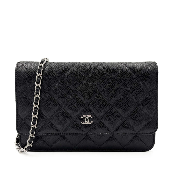 Chanel Caviar Classic Wallet on Chain