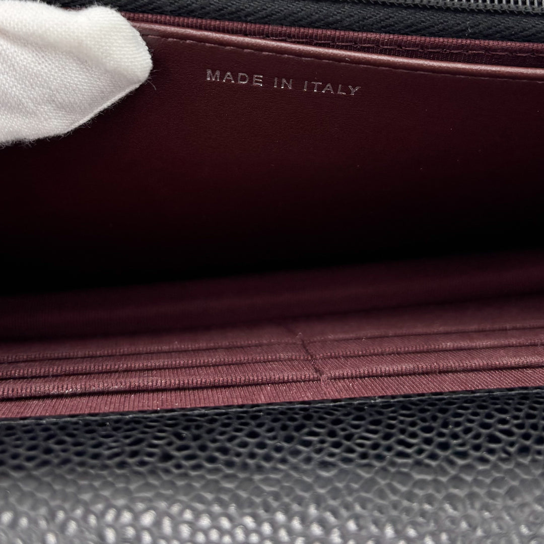 Chanel Caviar Classic Wallet on Chain