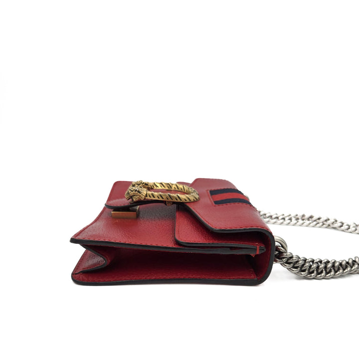 Gucci Red Web Mini Dionysus Shoulder Bag