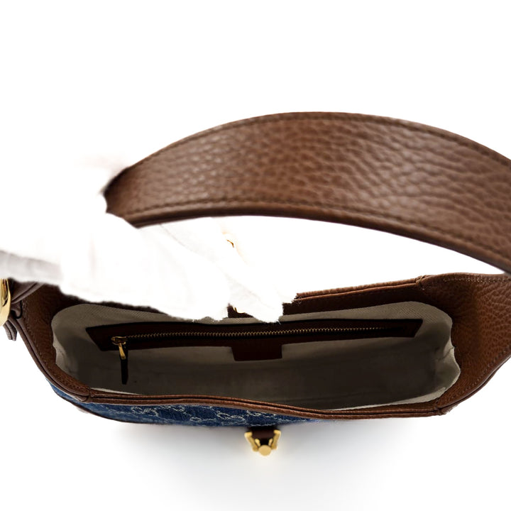 Gucci GG Denim Jackie 1961 Small Shoulder Bag