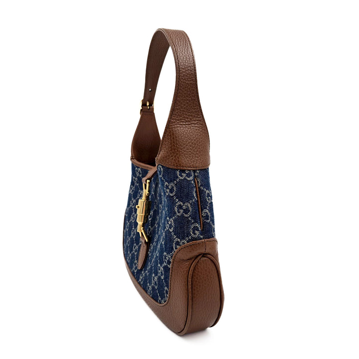 Gucci GG Denim Jackie 1961 Small Shoulder Bag