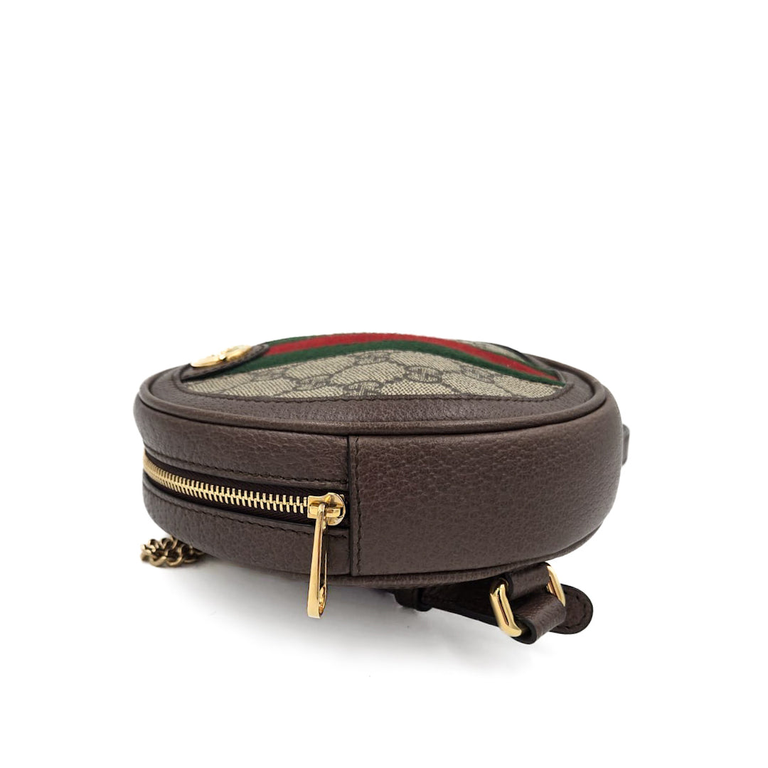 Gucci GG Supreme Ophidia Round Mini Backpack