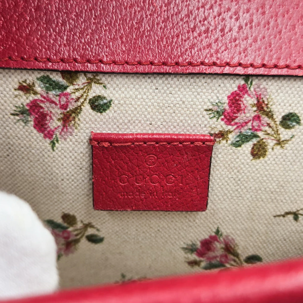 Gucci Red Web Mini Dionysus Shoulder Bag