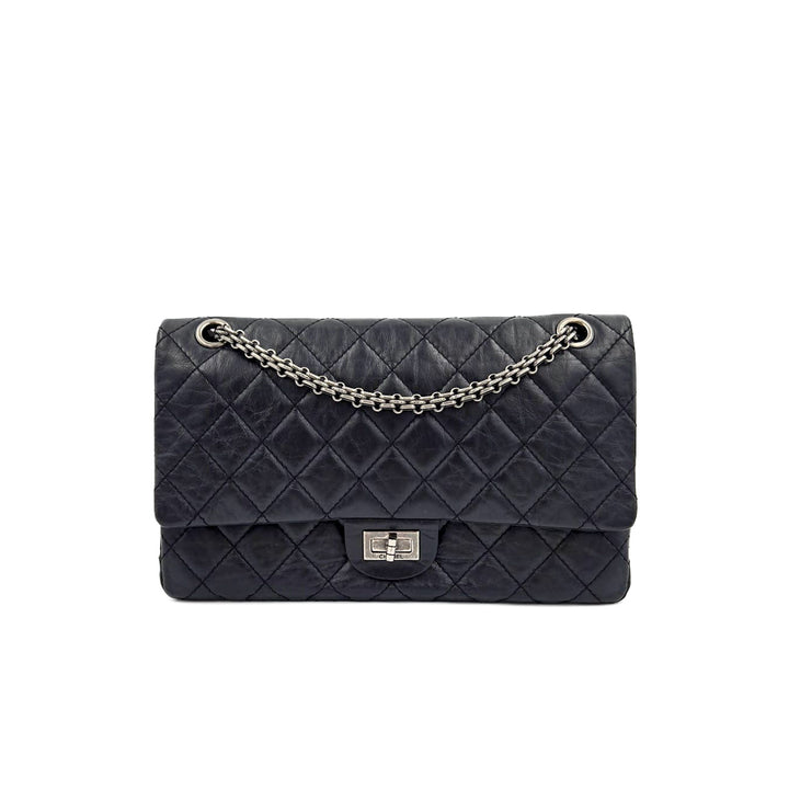 Chanel Black Aged Calfskin Reissue 2.55 Flap Bag 226