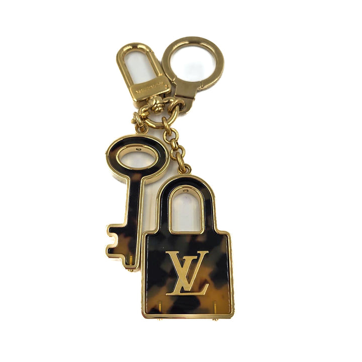 Louis Vuitton Tortoise Shell Resin Confidence Bag Charm and Key Chain