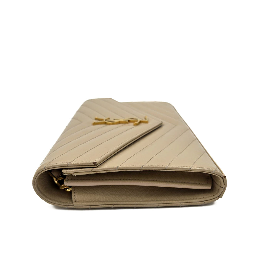 Saint Laurent Cassandre Envelope Wallet On Chain