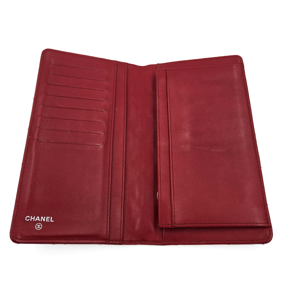 Chanel Patent Quilted Flap Wallet