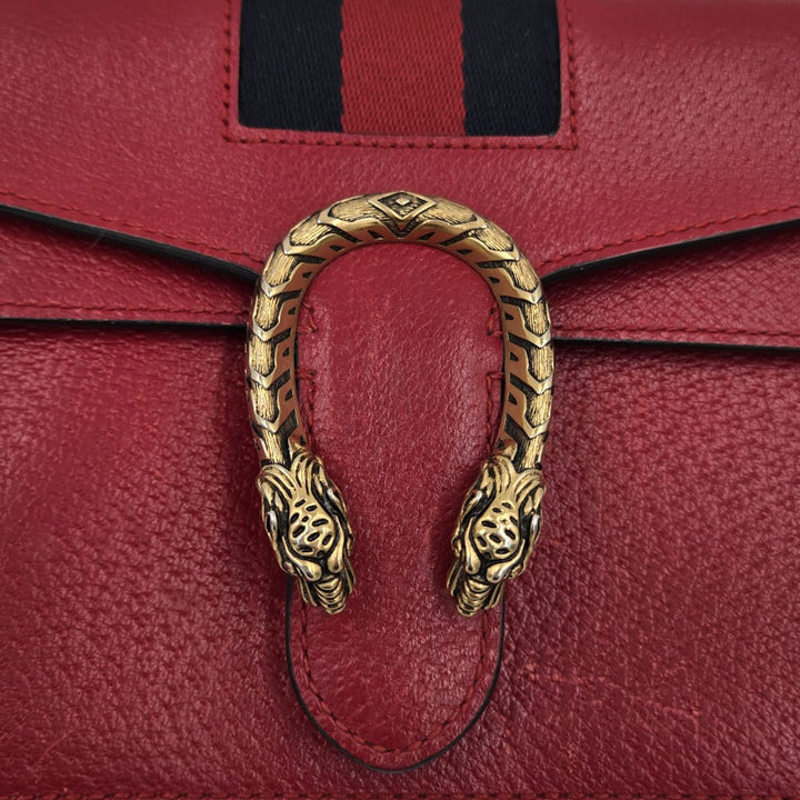 Gucci Red Web Mini Dionysus Shoulder Bag