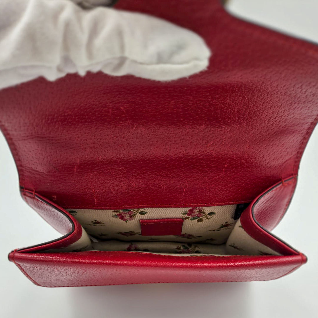 Gucci Red Web Mini Dionysus Shoulder Bag