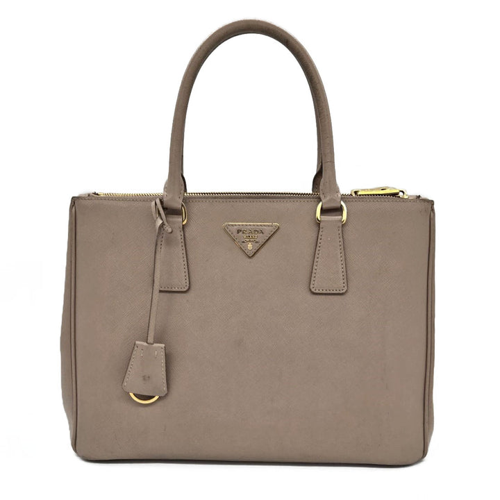 Prada Large Nude Galleria Saffiano Leather Bag