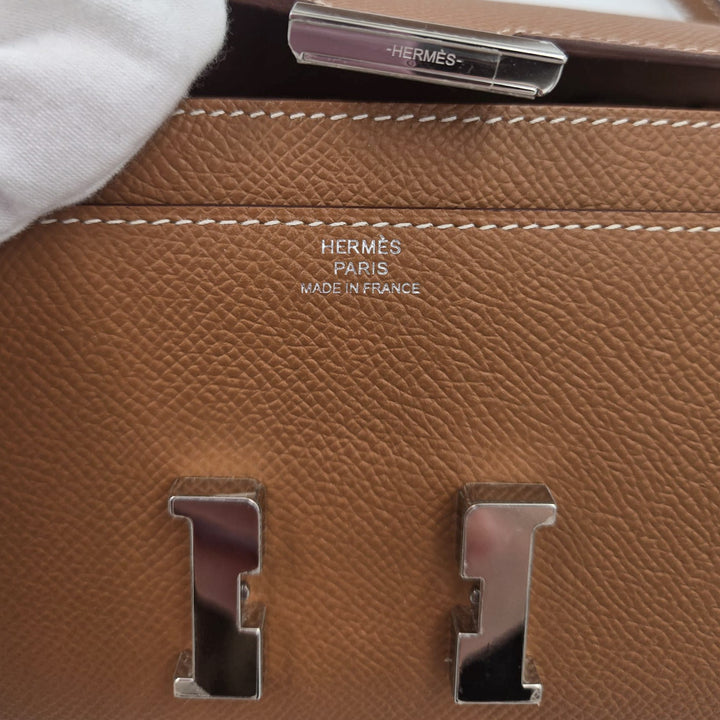 Hermes Gold Epsom Constance To Go Wallet