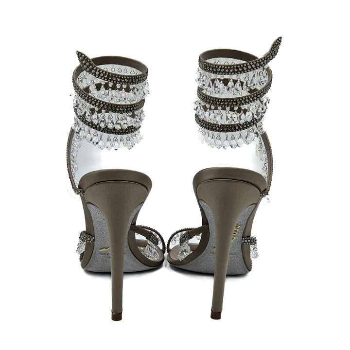 Rene Caovilla Chandelier Crystal Sandal Heels