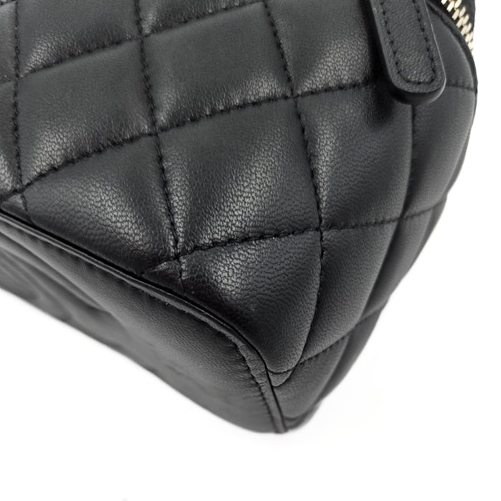 Chanel Lambskin Gold Top Handle Vanity Case