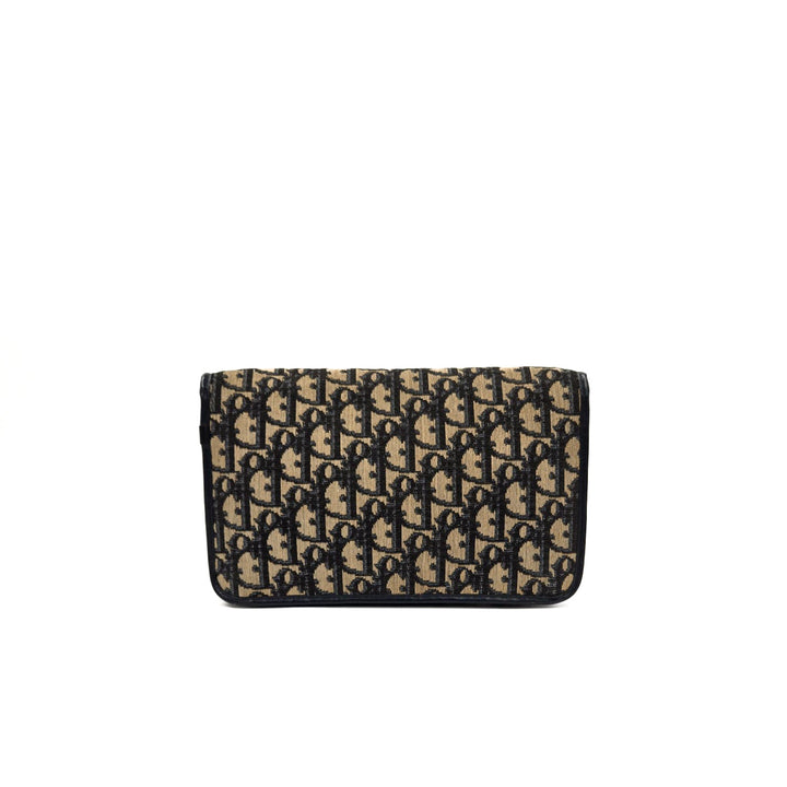 Christian Dior Vintage Monogram Canvas Chain Shoulder Flap Bag